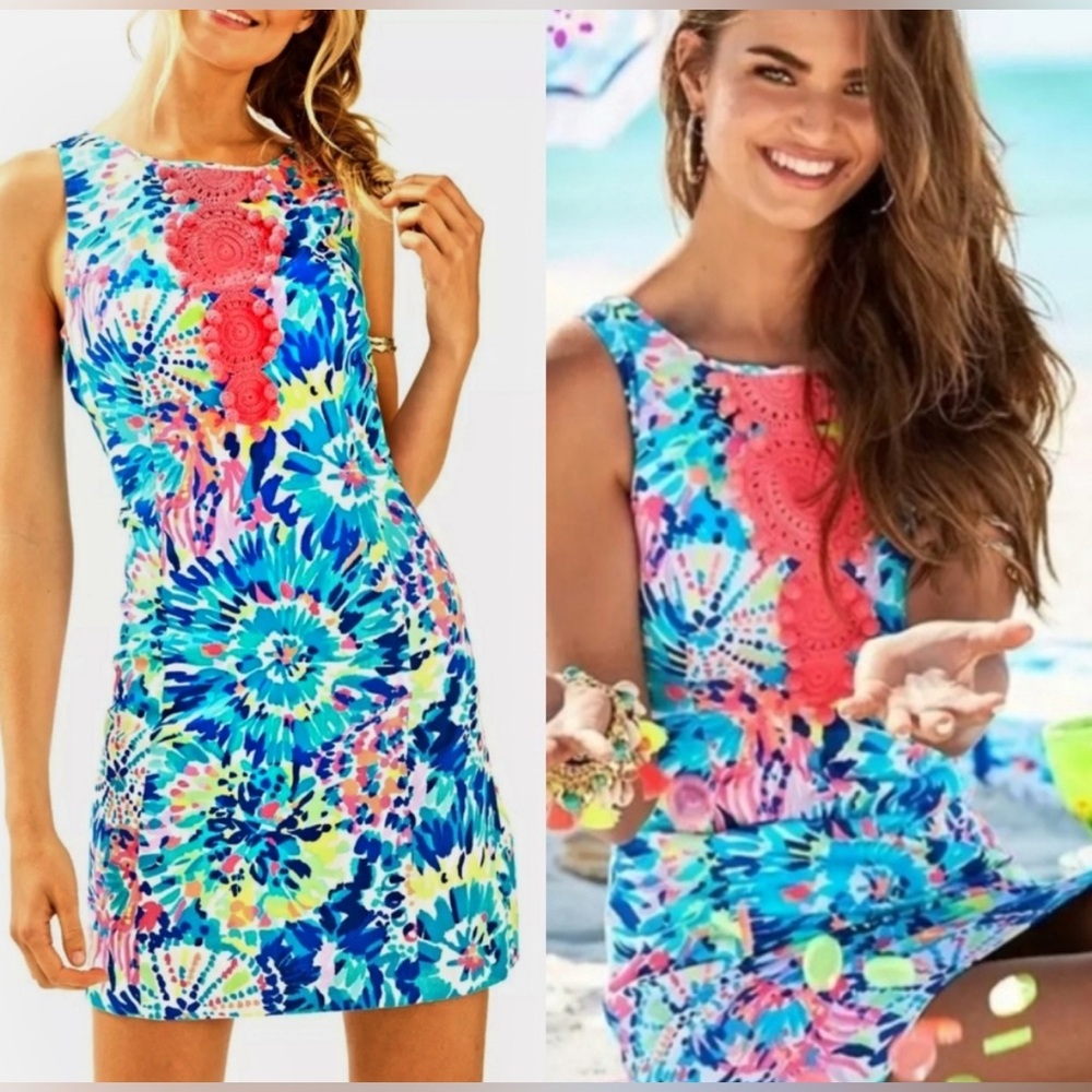 Lilly Pulitzer Adara Shift Dress Dive In size 4
